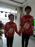 真维斯儿童红色毛衣男女童2026新年马年童装拜年服喜庆福字宝宝针织衫 红 女D2 160 实拍图