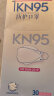 海氏海诺大麦 一次性kn95口罩 防尘无纺布防护成人口罩 柳叶型30只装独立包装 KN95口罩鱼嘴型白色 实拍图