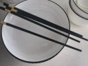 裕行釉下彩陶瓷餐具碗碟套装碗筷套装双人组合餐具 两人食竖纹8件套 实拍图