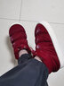 卡帝乐鳄鱼（CARTELO）棉拖鞋女士秋冬季防水居家室内外出穿包跟棉靴 XH116 红色 38-39 实拍图