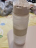 悠家良品（UPSTYLE） 大容量塑料水杯子男学生运动太空杯泡茶防摔水瓶户外健身水壶女 白色【磨砂款/带茶隔刻度】500ml 实拍图