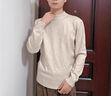 班尼路（Baleno）加厚一体绒半高领毛衣男冬季保暖男士针织衫青少年休闲打底内搭 实拍图