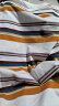 艾格短袖T恤女2023新款装大版上衣夏季宽松条纹纯棉女装 彩色条纹 M120斤以内 晒单实拍图