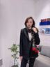 CHANEELR & KARITH围巾女秋冬季百搭围脖女加厚披肩保暖送女生老婆轻奢生日新年礼物 轻奢品牌时尚百搭ck风【黑卡其】 实拍图