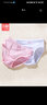 三枪全棉女童三角裤白色内裤a类儿童底裤小女孩短裤 裤头跳舞纯色全白 白粉紫橙（100%棉A类 罗纹) 4条 160 适合体重75-91斤 丨高145-159 实拍图