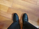 奥康（Aokang）商务男士皮鞋男布洛克男鞋系带低帮鞋193211020 黑色41码 实拍图