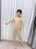 舞东方德绒儿童肤色保暖内衣秋冬季女童舞蹈服肉色加绒打底衣隐形打底衫 肉色-德绒【上衣+裤子】 140 (身高130-140厘米) 实拍图