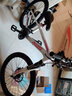 喜德盛青少年自行车童车中国风20/22寸铝架碟刹变速6-10男女孩山地车 22寸白/粉-23款 实拍图