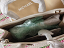 MICHAEL KORS礼物MK女包MIRELLA印花斜挎手提包托特包 中号 奶白色 实拍图