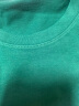 La Chapelle City拉夏贝尔纯棉短袖t恤女夏季2024年新款衣服女装休闲宽松半袖上衣 墨绿-弯线条 S(建议80-90斤) 实拍图
