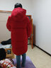 雪中飞【远红外升温】儿童羽绒服新年羽绒外套中大童男女童长款羽绒服 红色 170 实拍图