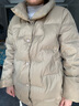马克印象2025秋冬新款羽绒服女短款立领休闲百搭90白鸭绒小个子时尚外套女 DH106  卡其色 S （80-100斤） 实拍图
