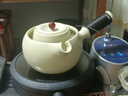 呈然 苏打釉白泥茶壶家用复古电陶炉手工陶瓷提梁烧水壶功夫泡茶壶 苏打釉侧把壶（700ml） 实拍图