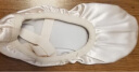 三沙（Sansha）芭蕾舞练功鞋棉帆布舞蹈鞋儿童女软底鞋跳舞猫爪鞋 NO.56 英缎 28 实拍图