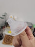 适合贝亲爱得利等宽口径鸭嘴奶嘴宽口径扁头通用柔软硅胶一字孔带吸管 3个鸭嘴+1个吸管 实拍图