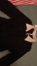 圣保美黑色赫本风连衣裙秋冬季女装2023新款小个子时尚气质小香风长裙子 黑色 L码 晒单实拍图