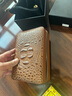 汉尼库克 雪茄盒便携式 雪茄剪打火机三件套装古巴雪茄保湿盒雪松木烟盒 鳄鱼纹豪华款【棕色】 实拍图