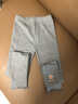 贝瑞加（Babyprints）女童打底裤秋冬宝宝加绒棉裤女孩加厚长裤儿童保暖裤子 深灰140 实拍图