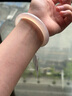 周六福（ZLF）  白月光玉髓手镯女宽条白透新中式国风送女友礼物 53mm 实拍图