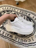 狄德拉真皮小白鞋女春夏新款厚底内增高百搭板鞋透气增高运动休闲潮单鞋 白色 皮面 38 (240mm) 标准码 实拍图
