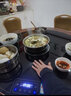 康佳（KONKA）康佳火锅暖菜板饭菜保温板家用热菜板圆形可旋转智能餐桌加热神器 70CM【电磁炉火锅款】黑色+电动旋转 实拍图