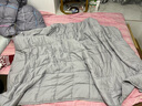 迪柏欧 重力被睡眠毛毯舒适压力睡眠被加重毯重力棉被夏凉被 全棉浅灰(6.8kg)61-85KG适用 1.5*2m 内里填充重力珠 实拍图