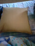 无印良品（MUJI）棉法兰绒靠垫 抱枕可拆洗 绿色格纹 43×43cm 实拍图