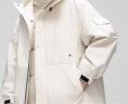 鸭鸭（YAYA）王一博同款冰壳系列三合一户外鹅绒羽绒服女2023年冬新款休闲外套 米白色 M 晒单实拍图
