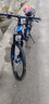 EG7山地自行车成人学生变速越野单车双减震赛车26寸青少年男女 三刀【升级减震 轻量铝架】黑蓝 27.5寸27速【适合：175-190CM】 实拍图