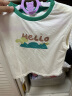 巴拉巴拉婴儿t恤宝宝打底衫女童上衣男短袖2024新款夏季全棉可爱 奶油白-背心款 80cm 实拍图