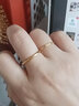 周六福莫比乌斯环5D硬金黄金戒指女生日礼物计价A019631 15号 约1.12g 实拍图