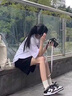 安踏（ANTA）运动套装女冰丝速干T恤短裤女士夏季薄短袖跑步健身运动服体考女 白黑-速干套装 XL 实拍图