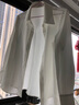 尚都比拉职业正装衬衫春秋气质长袖上衣女士高级感白色衬衣 云白 XL 实拍图