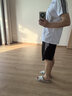 昇亿 运动套装男夏季短袖T恤运动短裤篮球服运动健身速干衣羽毛球男士足球装跑步服短裤训练衣休闲夏天春秋 纯净白 XL 实拍图