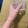 周六福素韵5G工艺黄金手镯女古法金镯子计价AW107851 约10.18g 56mm 实拍图