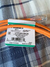 PANDUIT 泛达超六类细网线CAT6A类跳线家用电脑宽带POE监控万兆高速成品线 赤茶橘 3米 实拍图