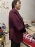 缇米媗妈妈秋装外套两件套2026新款阔太太大码中老年女装喜婆婆气质上衣 酒红色  （上衣）现货秒发 L 建议穿110斤以内 实拍图