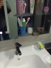 浪鲸（SSWW）卫浴浴室柜除雾智能镜柜自带氛围灯一体陶瓷盆轻奢美式风 80cm含龙头配件(搭透视智能镜柜) 实拍图