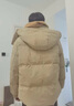 鸭鸭（YAYA）王一博同款反季羽绒服男短款冬季新款城市时尚休闲保暖外套HY 燕麦色YE3B706712D 2XL 实拍图