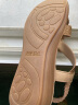 森达（SENDA）可可鞋时尚休闲凉鞋女夏款商场同款增高防滑闪钻坡跟4HL30BL3 杏色 37 晒单实拍图