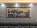 迅典国画山水画鸿运当头挂画客厅装饰画办公室字画风水画沙发背景墙画 I款【旭日东升】 【推荐】实木带框203*83CM(有机玻璃） 实拍图
