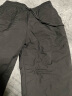 鸭鸭（YAYA）羽绒裤女冬季外穿哈伦工装加绒时尚白鸭绒高腰束脚保暖裤子SZ 黑色 L/170 实拍图