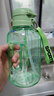 颂可吨桶Tritan饮用水杯大容量运动水壶耐高温杯子健身军训水杯 清仓特价*【Tritan材质】绿色1000ml 实拍图