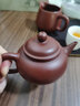畅陶宜兴紫砂壶纯手工原矿朱泥大红袍泡茶壶茶具水平壶 200cc赠养壶巾 大红袍水平壶·赠茶巾 200ml 实拍图