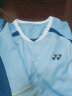 YONEX2023新款尤尼克斯羽毛球服短袖球衣yy男女衣服运动速干T恤110053 110053BCR-透明蓝-男款 L 晒单实拍图