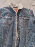 Levi's李维斯男士复古哈灵顿风翻领时尚宽松保暖仿羊羔绒牛仔外套 蓝色 A5784-0002 XS 实拍图
