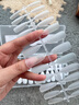 AMDMG免刻磨超薄无痕指甲延长平弧月牙细狗全贴浅半贴甲片美甲专用工具 A6长尖椭圆【 240片 】全半两用 实拍图