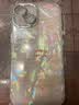 鉴百伊 粉色花朵蝴蝶结兔子适用苹果15promax手机壳iphone14pro全包13小众12可爱女 贝壳纹-满屏粉花朵兔子 iPhone 15 实拍图