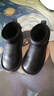 巴布豆童鞋冬季儿童运动鞋加绒抗寒男童雪地鞋中大童116545014黑色33 实拍图