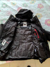 雅鹿鹅绒羽绒服男短款连帽可拆卸保暖外套冬装新款男士加厚大鹅防寒服 黑色 2XL (185) (适合150斤-165斤) 实拍图